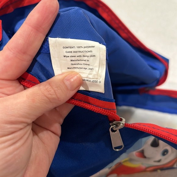 Nickelodeon Paw Patrol High Paw Backpack with small item zipper pouch - Picture 12 of 12